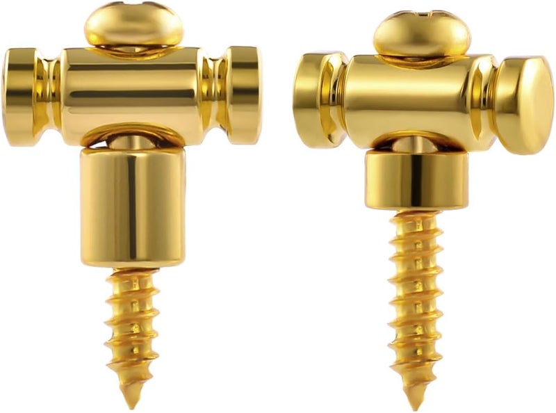 guyker Guitar Roller String Retainers(Set of 2) – String Guide, Strings Trees Replacement Part for Electric Guitars, SR1 Gold - Image 1